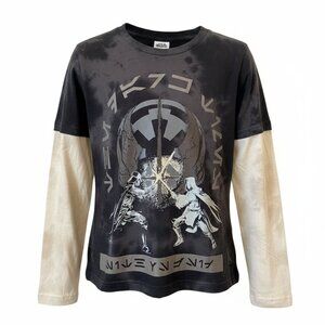 Heroes & Villains Star Wars Graphic Print Long Sleeved Sweater Boys Size 7/8